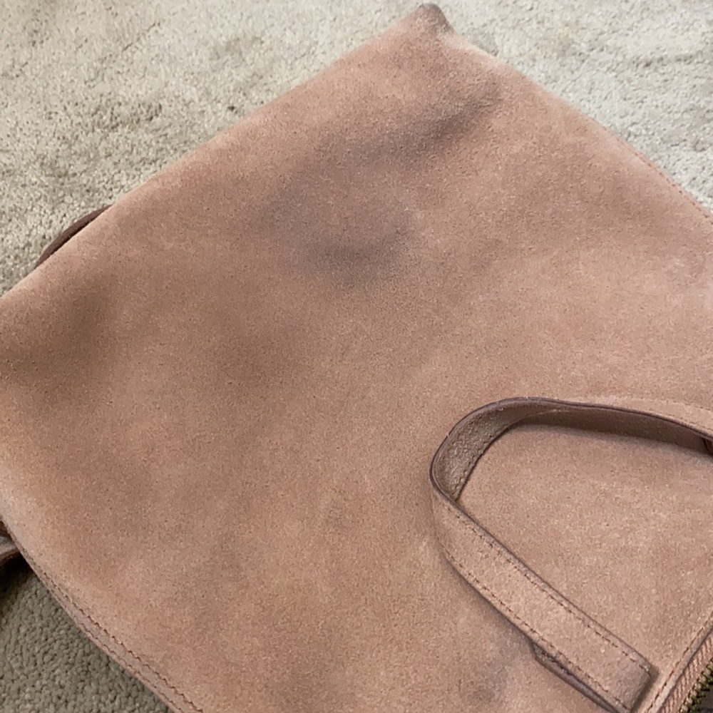 Madewell pink suede small transporter hare to find - Picture 7 of 11